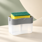 Press-to-Dispense Kitchen Sponge Holder