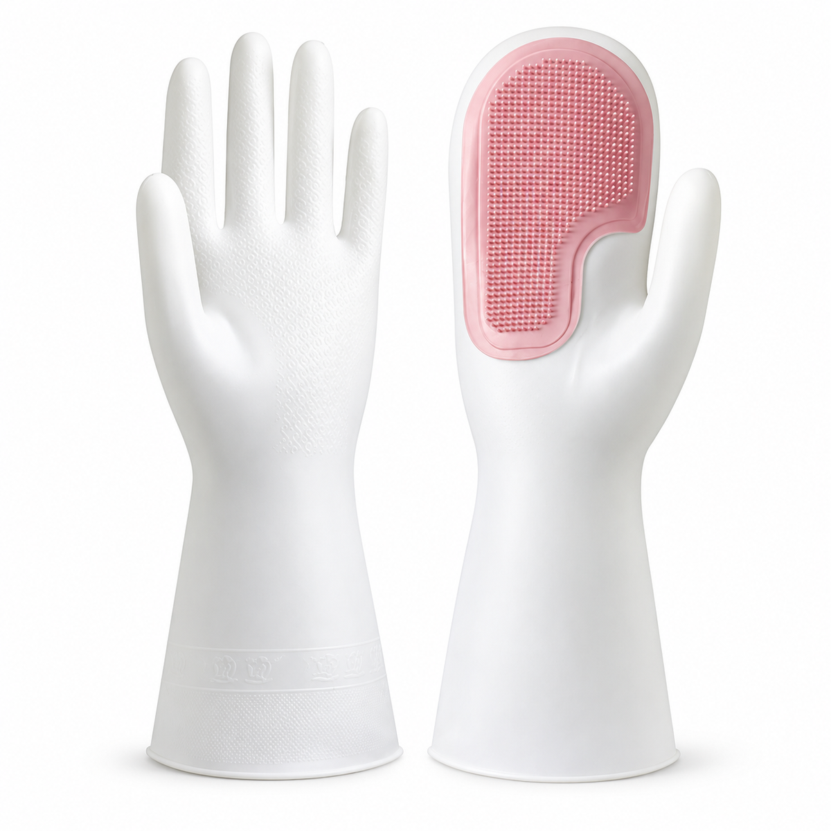Multifunctional Magic Scrubbing Gloves – Waterproof Plastic/Latex Kitchen Cleaning & Dishwashing Gloves