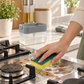 Press-to-Dispense Kitchen Sponge Holder