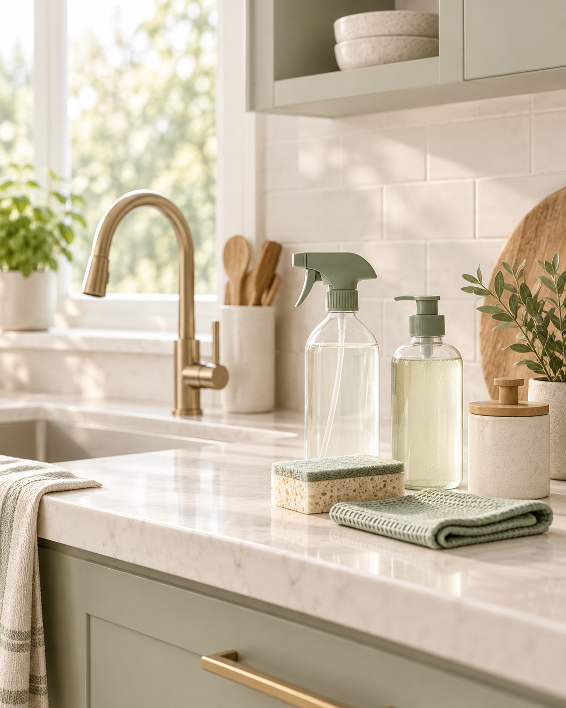 A cleaner kitchen.
