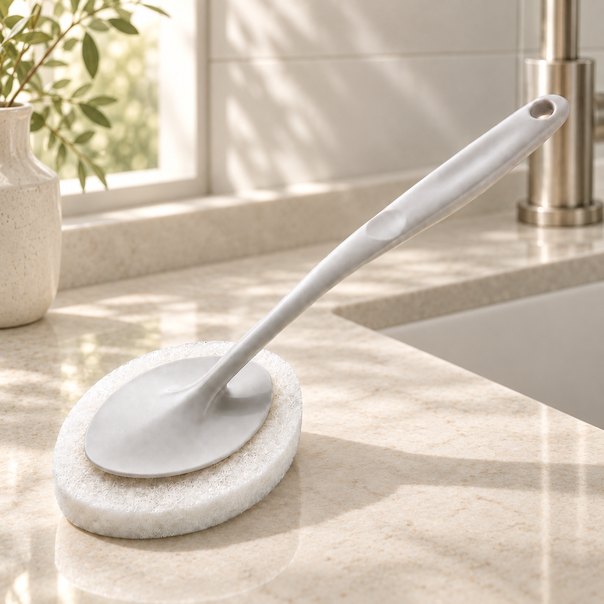 Long-Handle Kitchen Cleaning Brush