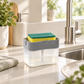 Press-to-Dispense Kitchen Sponge Holder