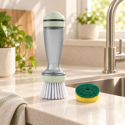 Deep-Clean Long-Handle Kitchen Brush
